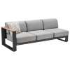 HIGOLD CAMBUSA 2062100 Grey 9-Seater Modular Corner Lounge Set