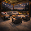 HIGOLD CAMBUSA 2062100 Grey 9-Seater Modular Corner Lounge Set